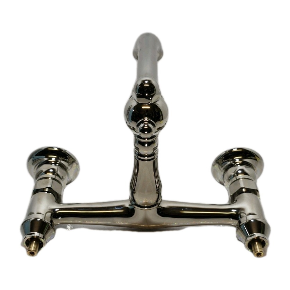 Kingston‎ Brass KS1171PL Heritage Bridge Kitchen Faucet (Polished Chrome)